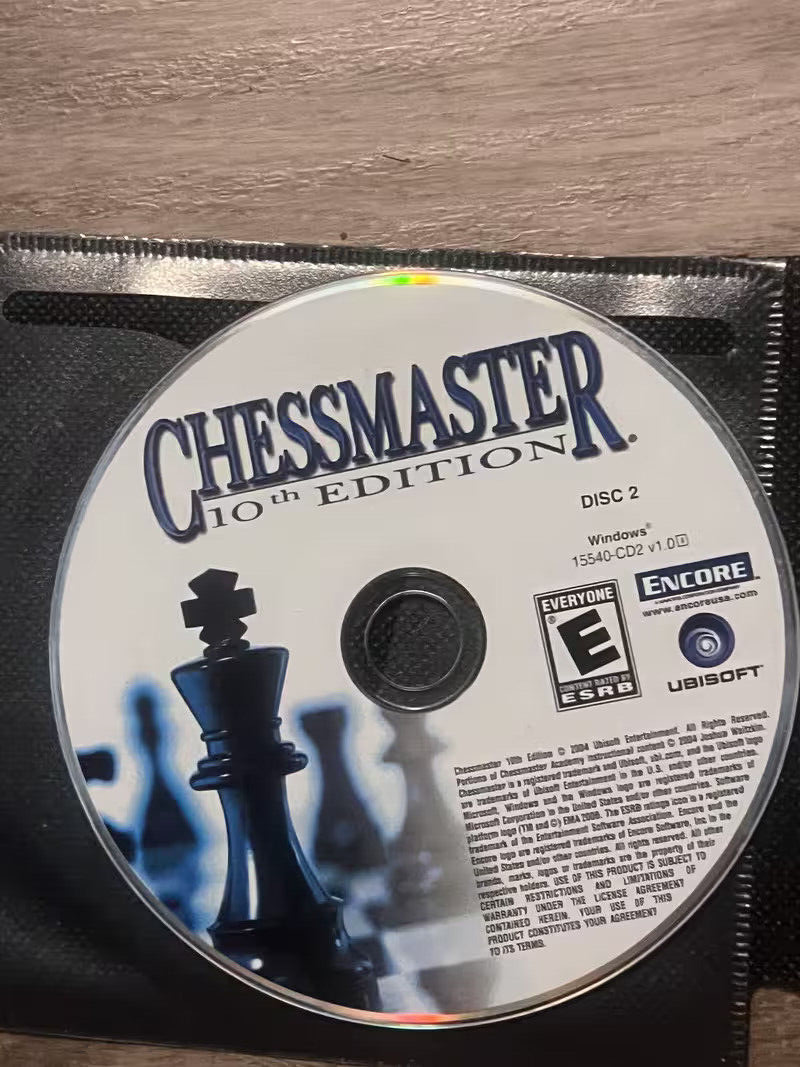 Chessmaster 10th EDITION PC CD ROM DISC 2 ONLY