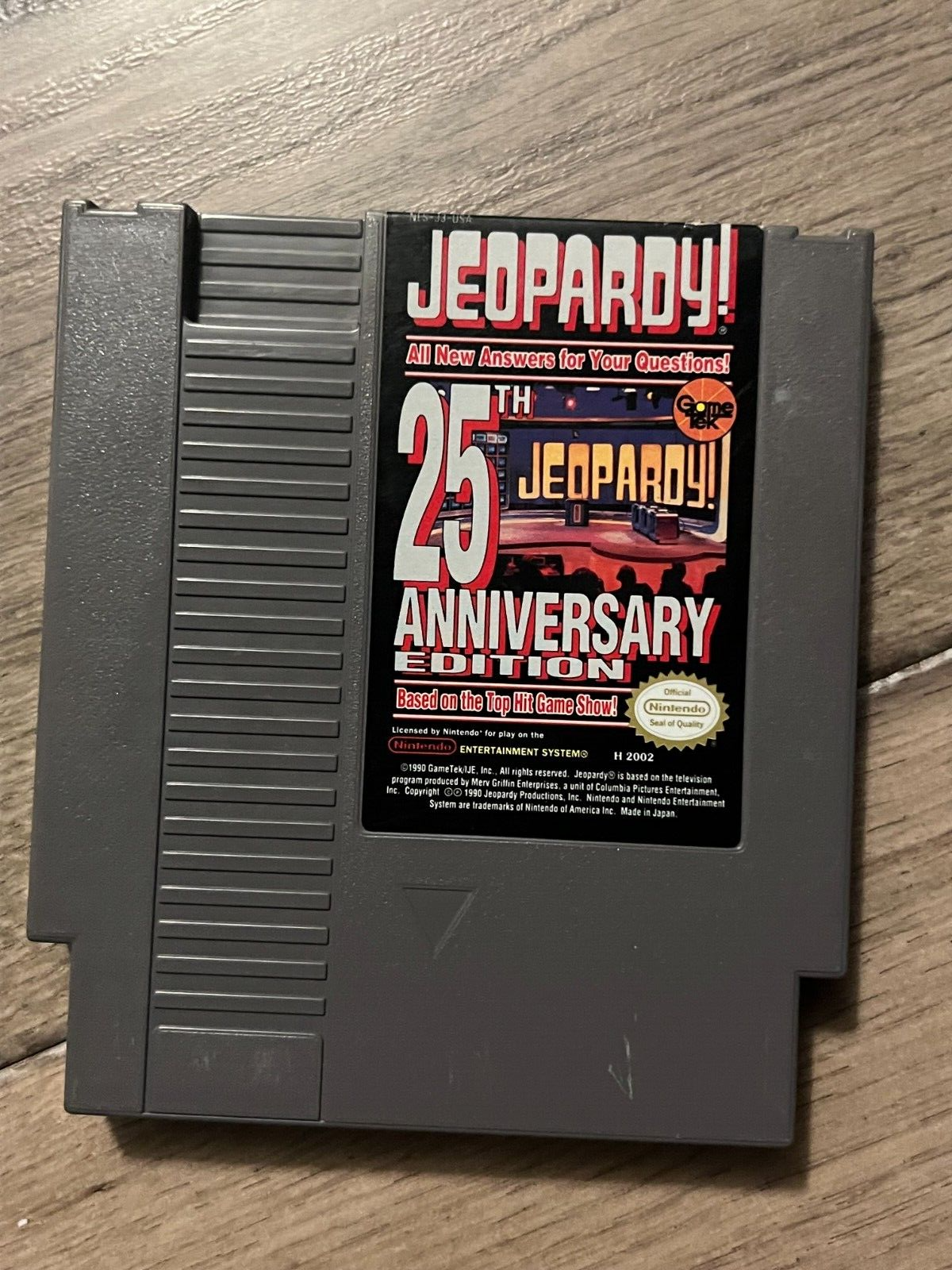Jeopardy: 25th Anniversary Edition (NES, 1990) CART ONLY