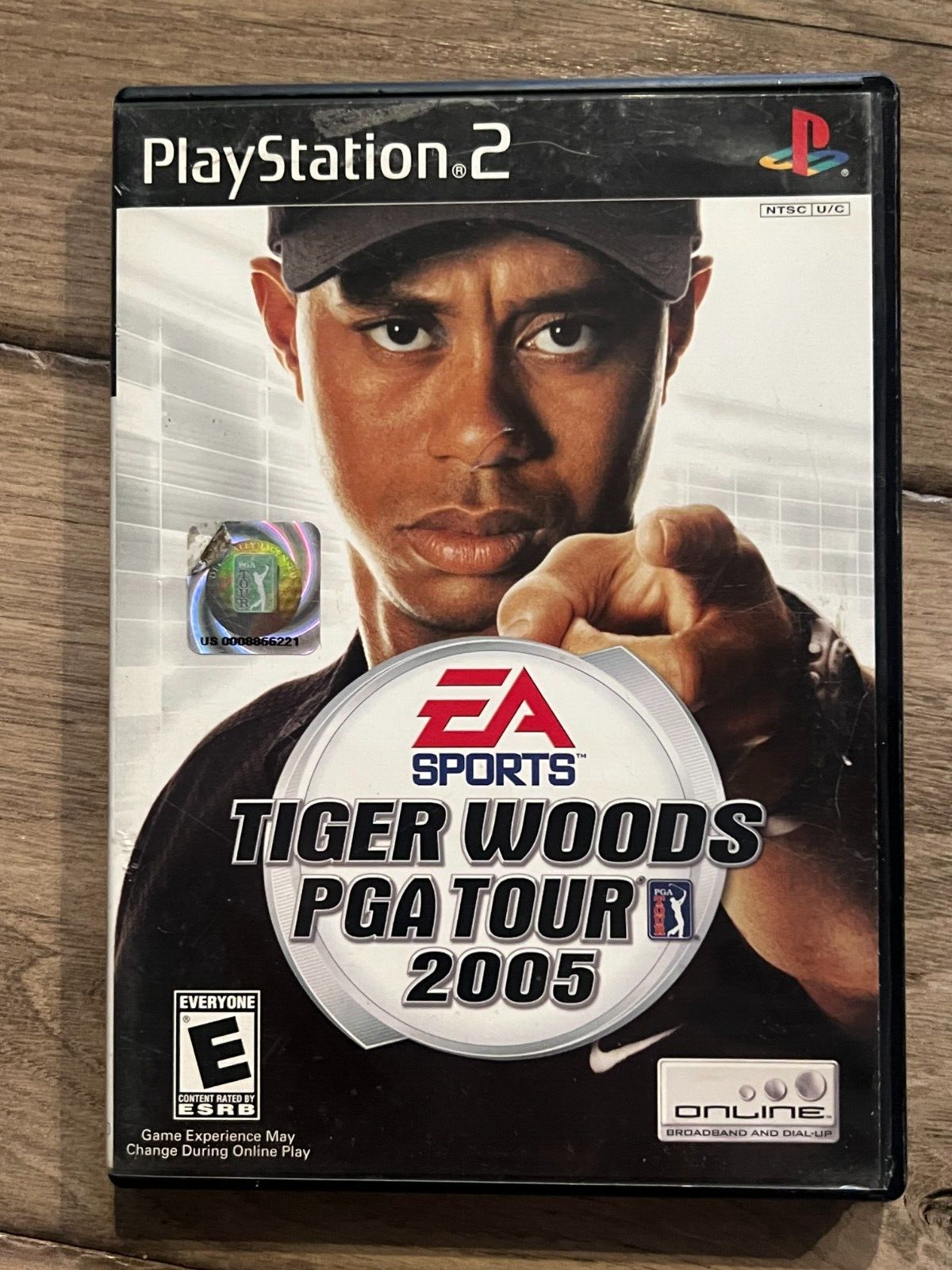 Tiger Woods PGA Tour 2005 (Sony PlayStation 2, 2004) NO MANUAL