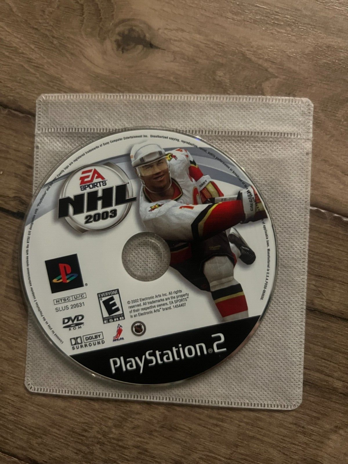 NHL 2003 (Sony PlayStation 2, 2002) DISC ONLY