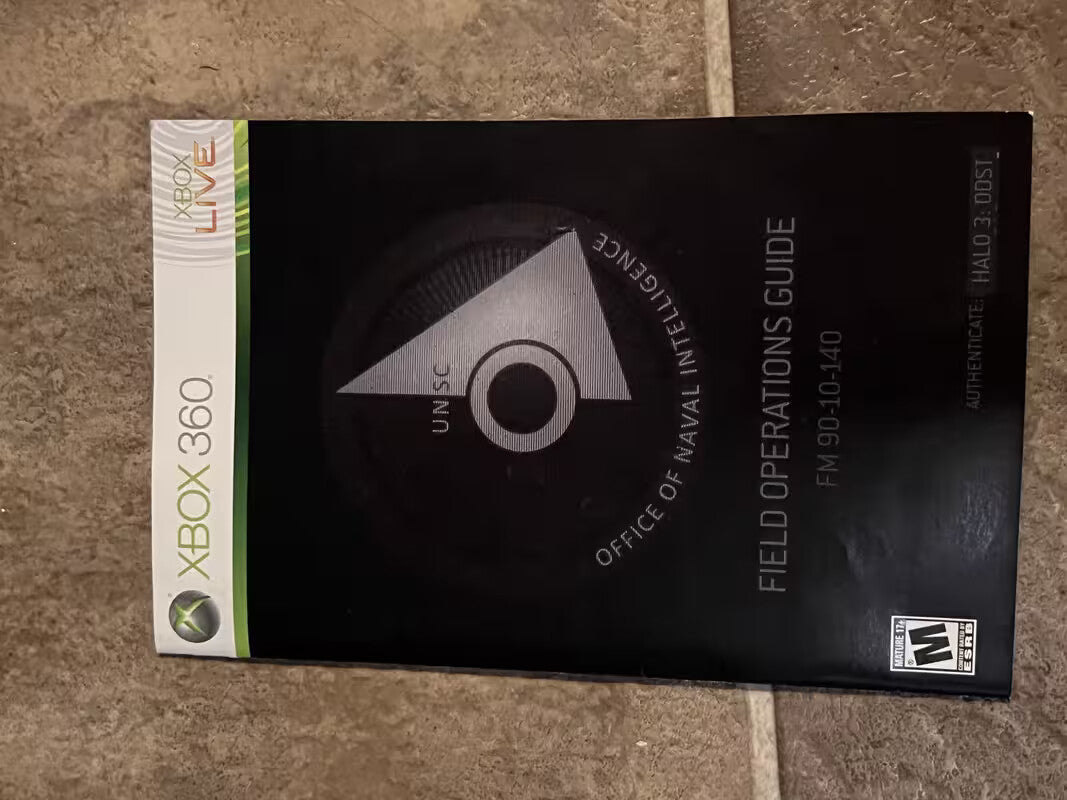 Halo 3: ODST Microsoft Xbox 360 2009 MANUAL ONLY