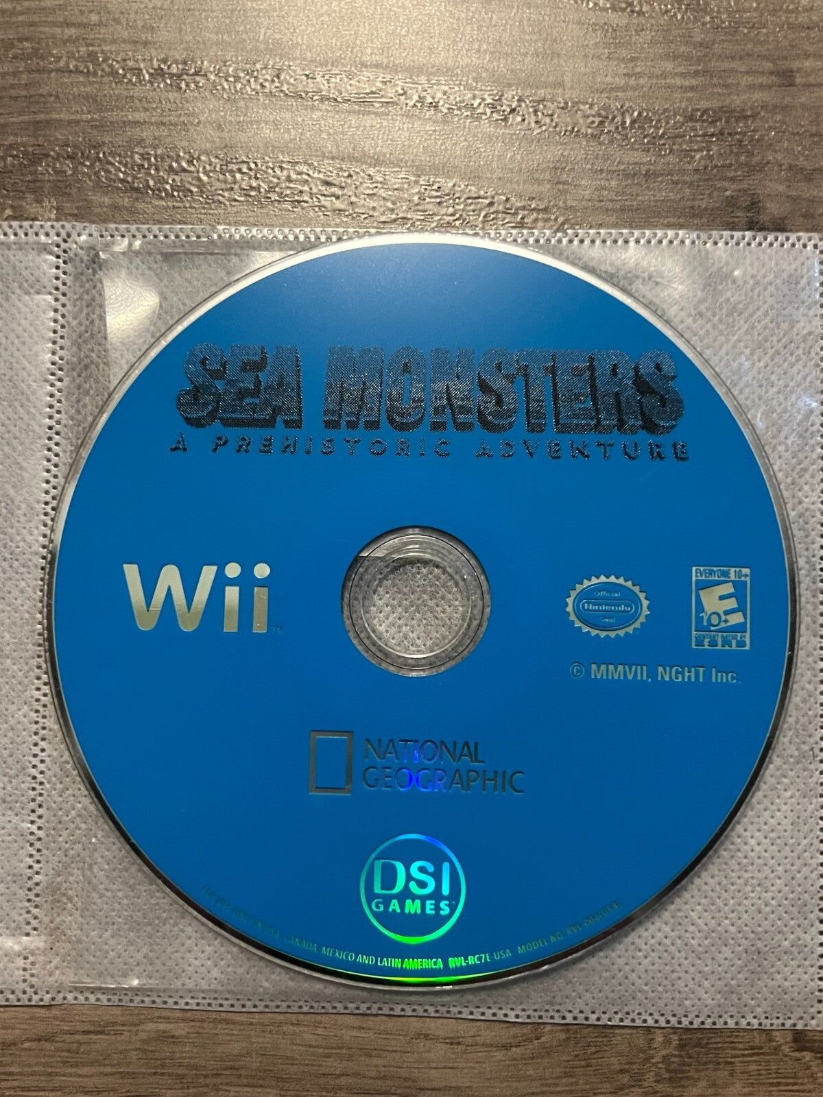 Sea Monsters: A Prehistoric Adventure (Nintendo Wii, 2007) DISC ONLY
