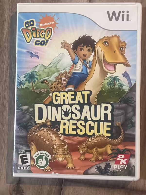Go, Diego, Go: Great Dinosaur Rescue (Nintendo Wii, 2008) CIB