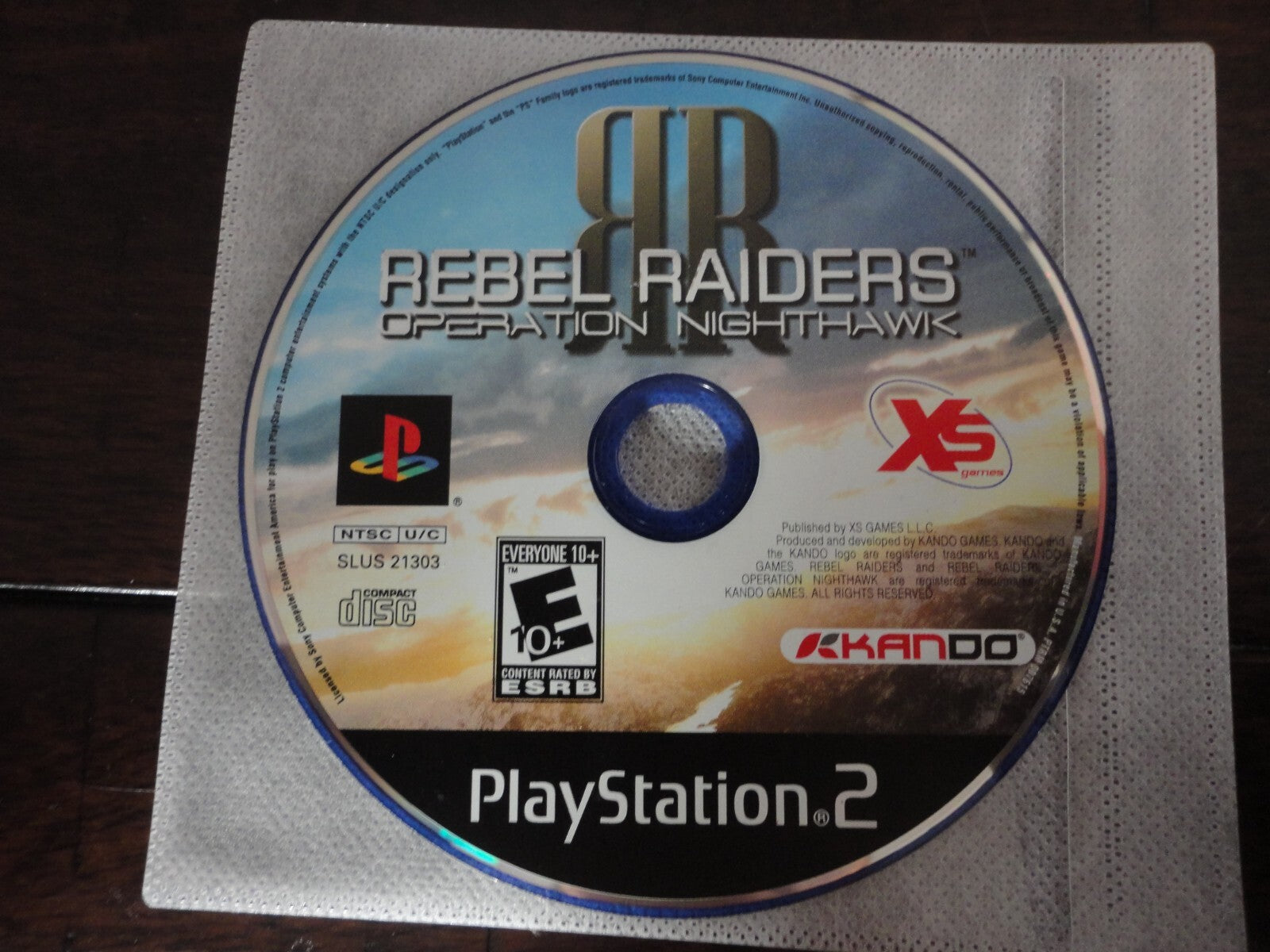 Rebel Raiders: Operation Nighthawk (Sony PlayStation 2, 2006) DISC ONLY