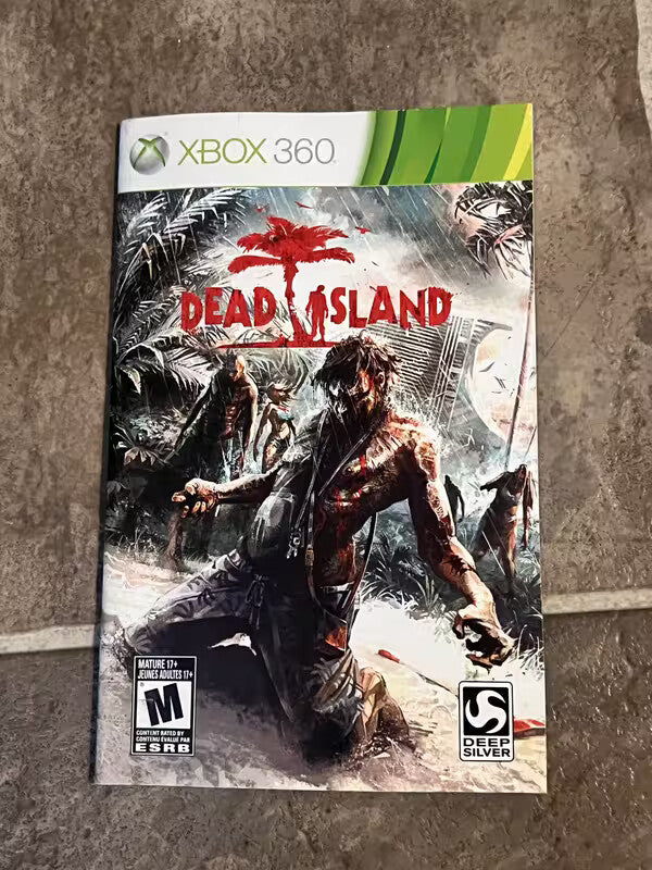 Dead Island (Microsoft Xbox 360, 2011) MANUAL ONLY
