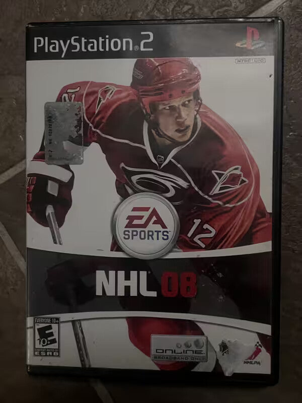 NHL 08 (Sony Playstation 2 PS2, 2007) NO MANUAL