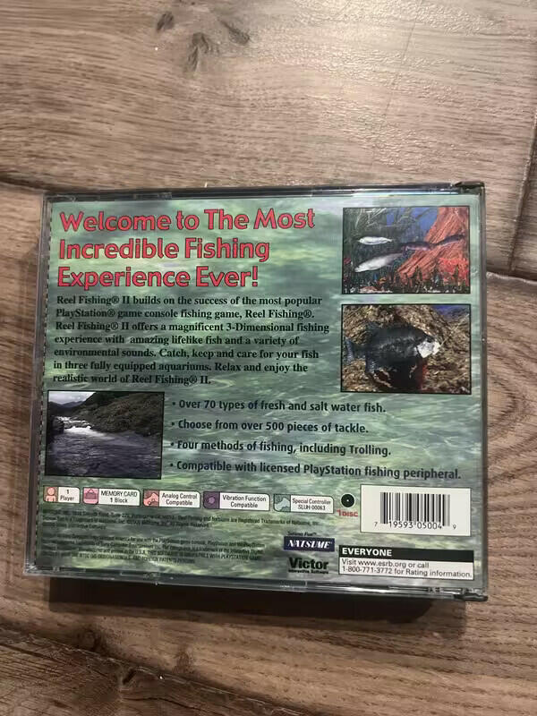 Reel Fishing II (Playstation, 2000) CIB
