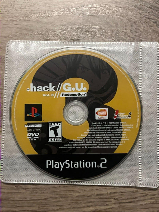 .hack G.U.: Vol. 3 - Redemption (Sony PlayStation 2, 2007) DISC ONLY