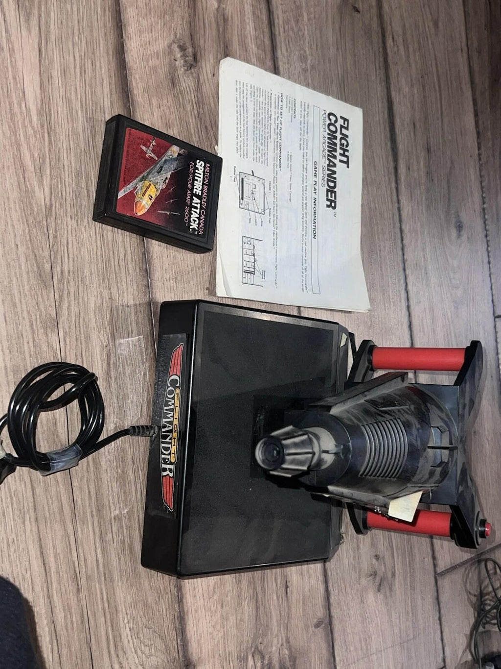 Atari 2600 Power Arcade Flight Commander Controller With Spitfire Attack