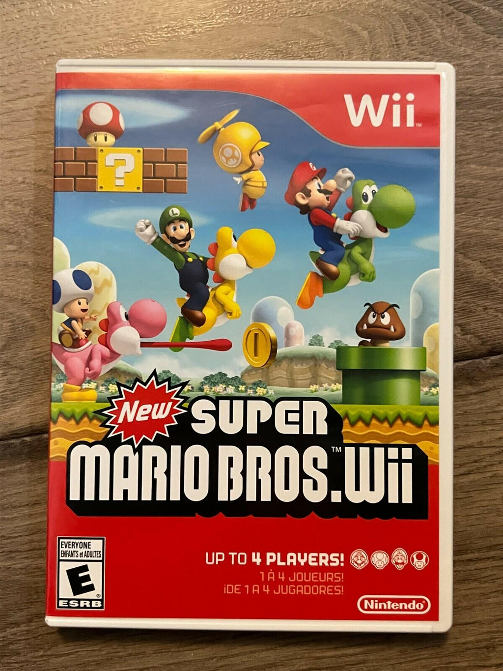 New Super Mario Bros. Wii: White Case Different Artwork (Nintendo Wii, 2009) CIB
