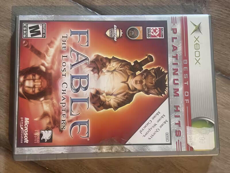 Fable The Lost Chapters: Best Of Platinum Hits (Microsoft Xbox, 2005) NO MANUAL