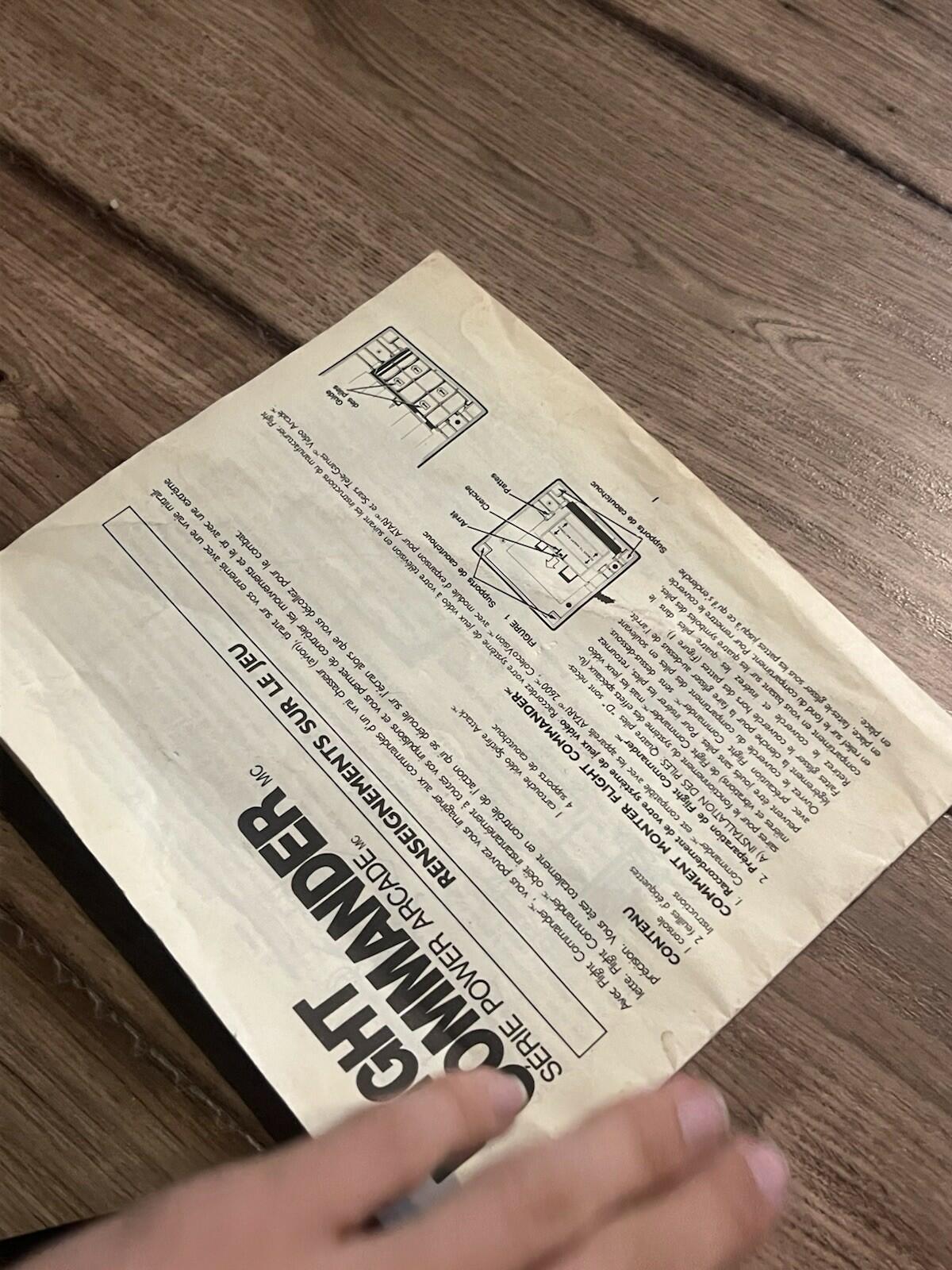 Atari 2600 Power Arcade Flight Commander Controller With Spitfire Attack