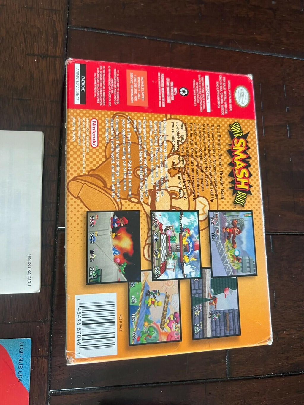 Super Smash Bros. (Nintendo 64, 1999) CIB NO MANUAL