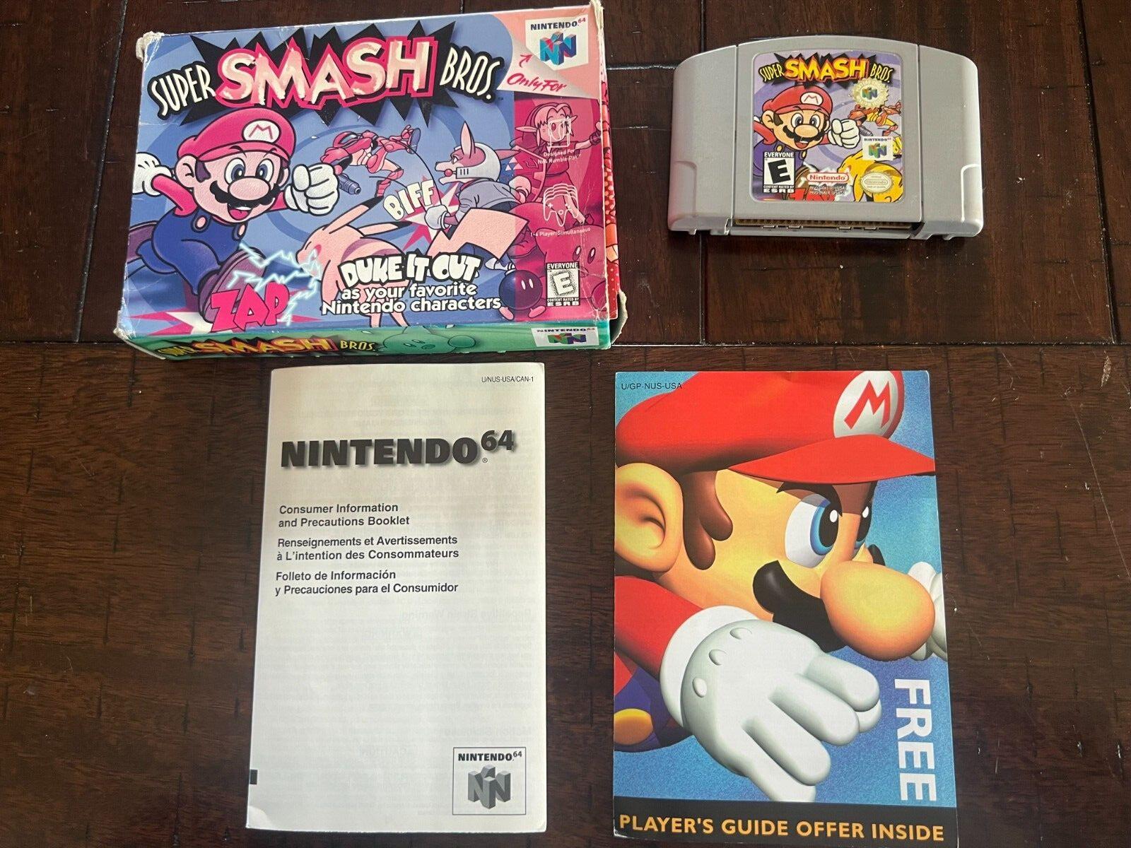 Super Smash Bros. (Nintendo 64, 1999) CIB NO MANUAL