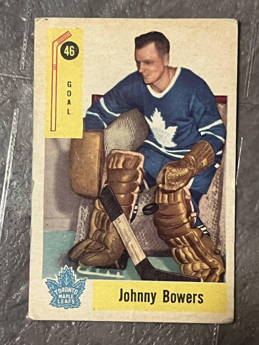 1958-59 Parkhurst Johnny Bowers Toronto Maple Leafs #46
