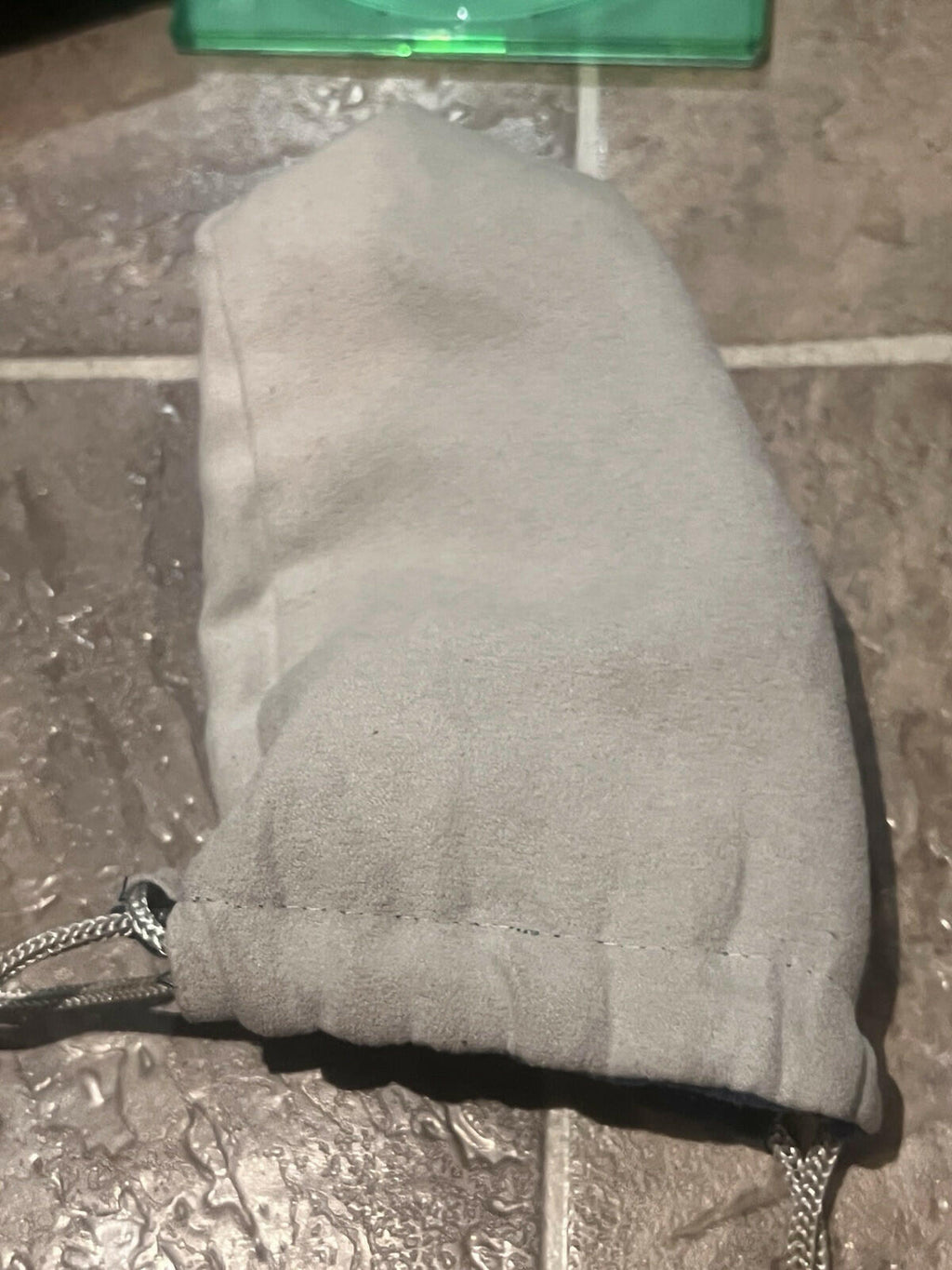 Club Nintendo Official Drawstring Pouch Mario Kinahaku Blue Grey Reversible