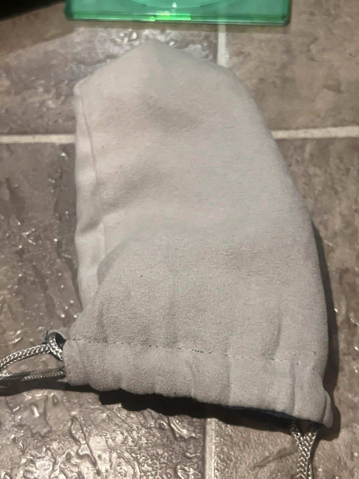 Club Nintendo Official Drawstring Pouch Mario Kinahaku Blue Grey Reversible