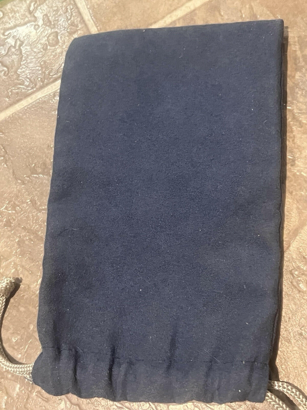 Club Nintendo Official Drawstring Pouch Mario Kinahaku Blue Grey Reversible