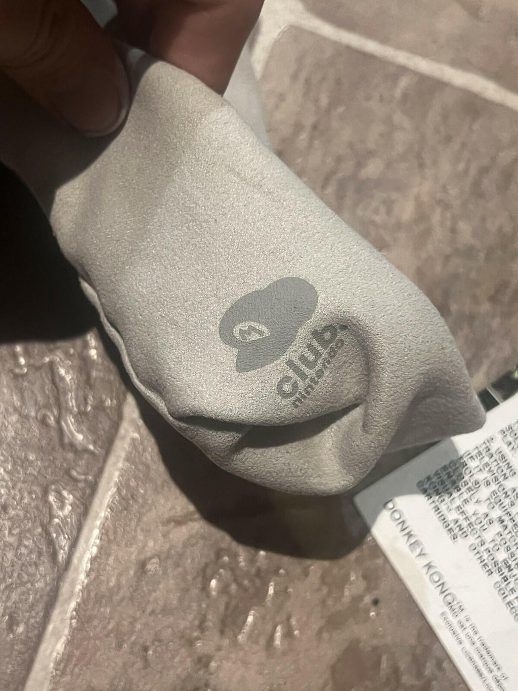 Club Nintendo Official Drawstring Pouch Mario Kinahaku Blue Grey Reversible