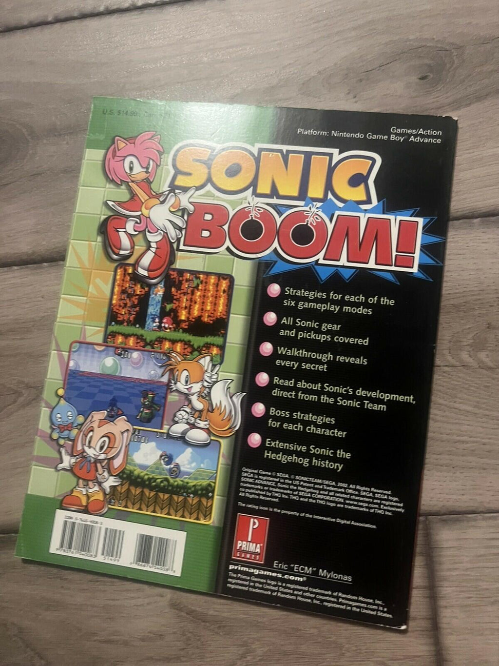 Sonic Advance 2 Prima Official Strategy Guide GBA Game Boy Advance 2003