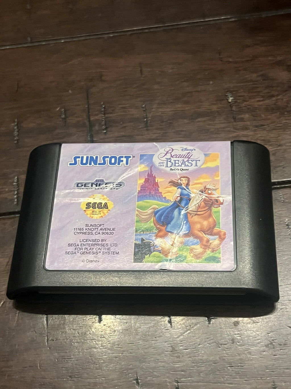 Beauty and the Beast: Belle's Quest (Sega Genesis, 1993) CART ONLY