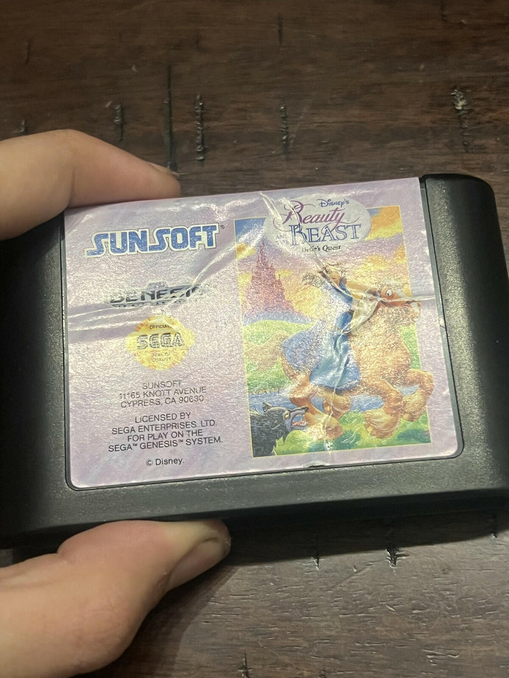 Beauty and the Beast: Belle's Quest (Sega Genesis, 1993) CART ONLY