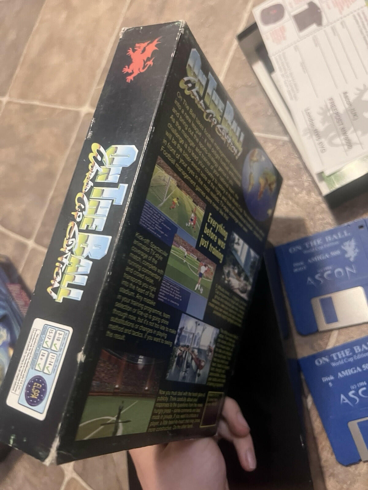 On The Ball World Cup Edition Ascon (Commodore Amiga) CIB COMPLETE IN BOX
