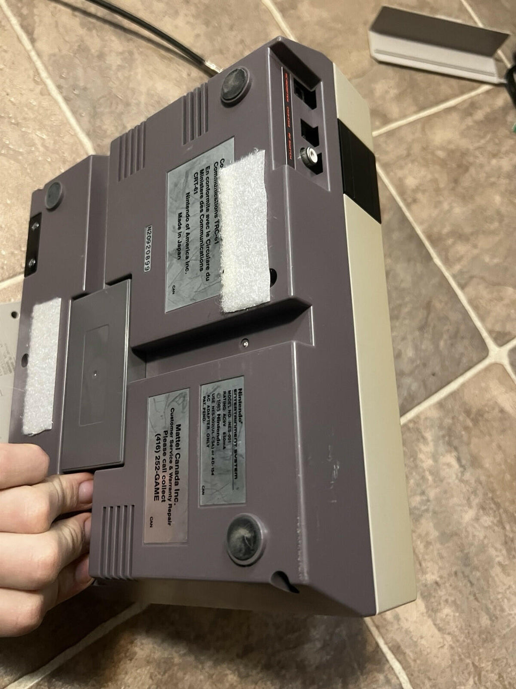 Nintendo NES Console NES-001 Working & TESTED ! Bundle With Two Controllers