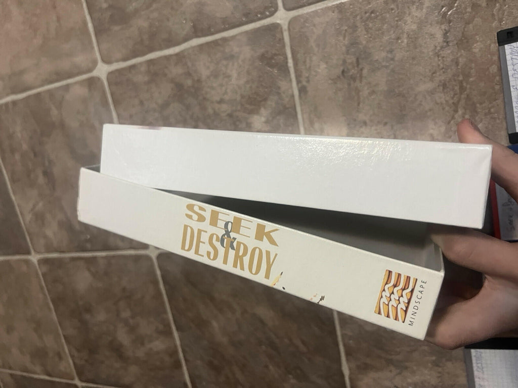 Commodore Amiga Seek & Destroy CIB COMPLETE IN BOX COPIED DISKS