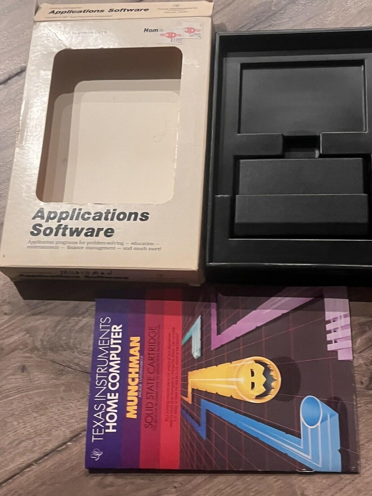 MunchMan (TI-99/4a Texas Instruments Home Computer, 1982) CIB