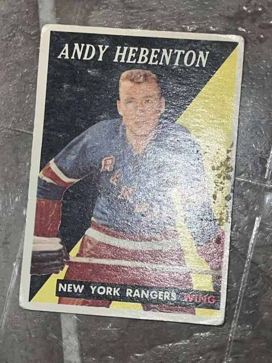 1958-59 Topps Andy Hebenton #46 New York Rangers