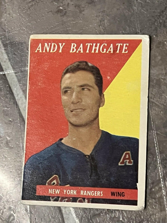 1958-59 Topps Andy Bathgate #21 New York Rangers