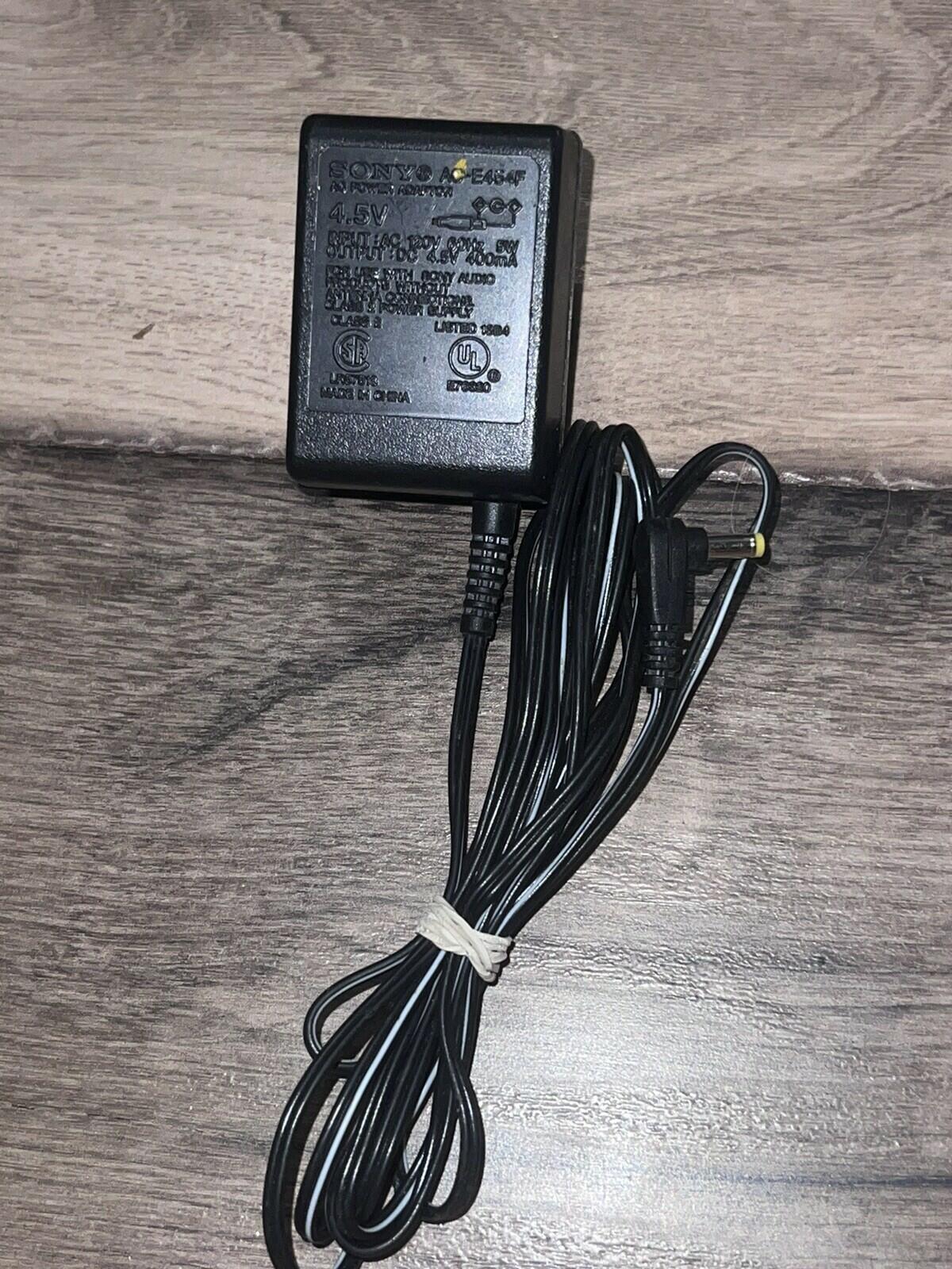Sony AC Power Supply Adapter AC-E454F 4.5V 400mA