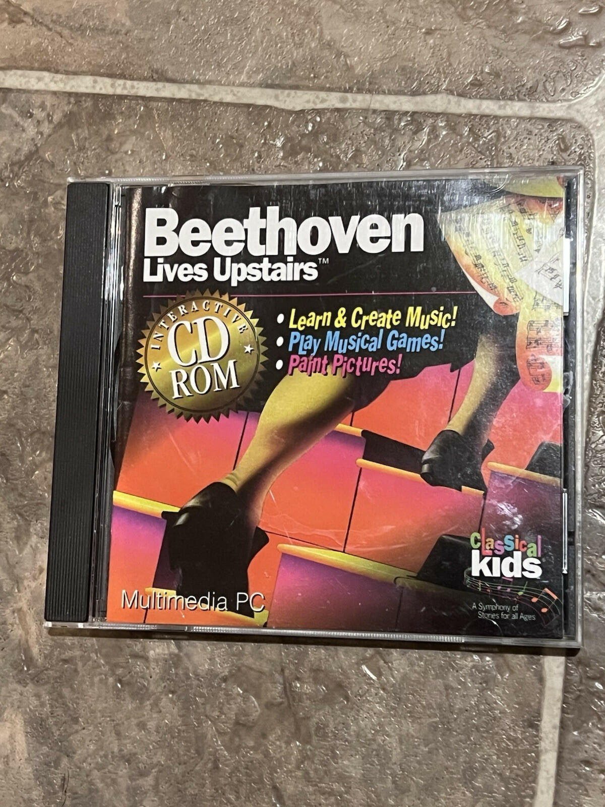 Beethoven Lives Upstairs Classical Kids Interactive CD (PC CD-ROM) CIB