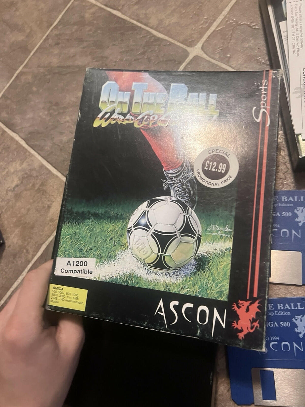 On The Ball World Cup Edition Ascon (Commodore Amiga) CIB COMPLETE IN BOX