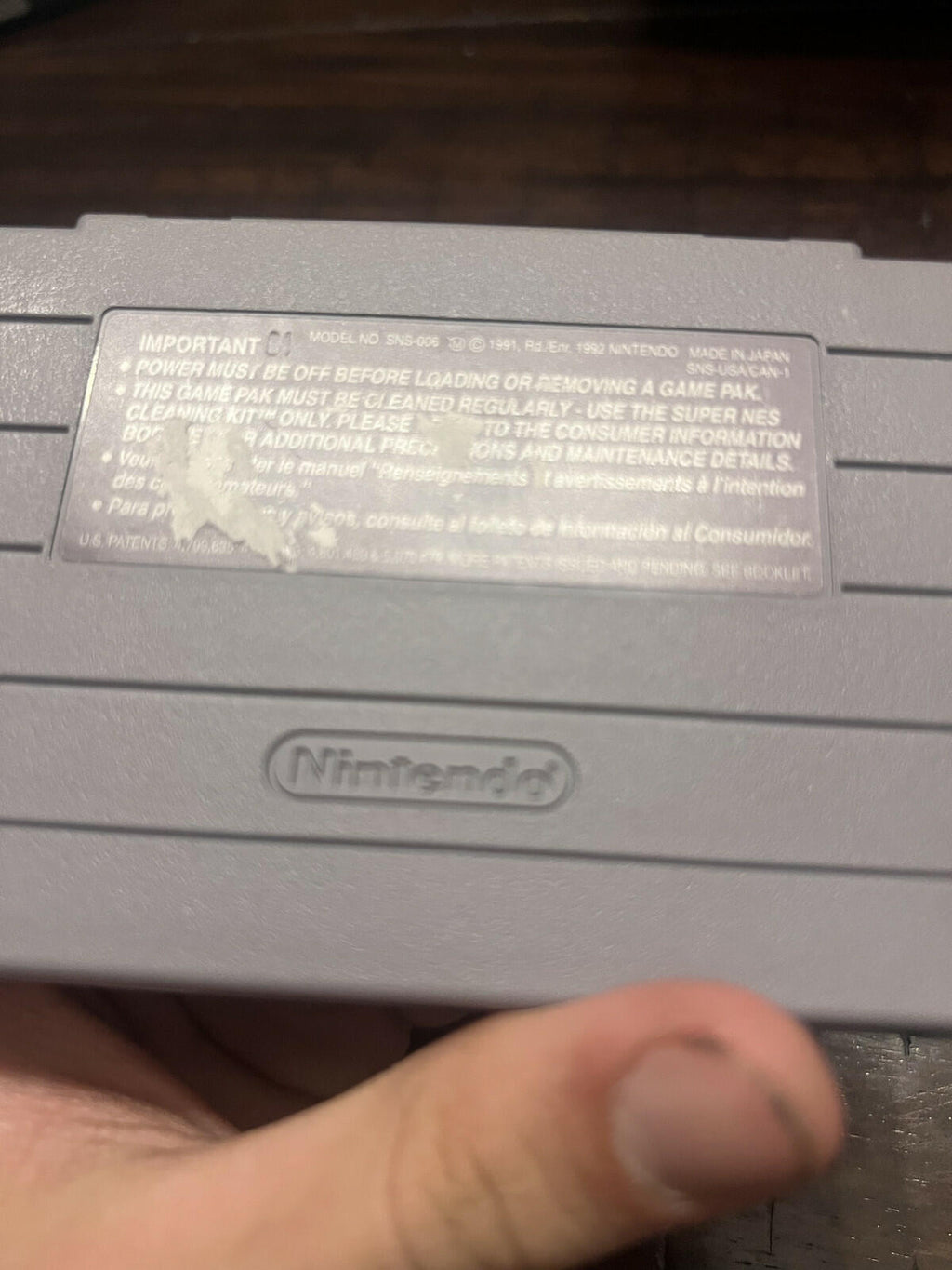 Toys (Super Nintendo, 1993) CART ONLY