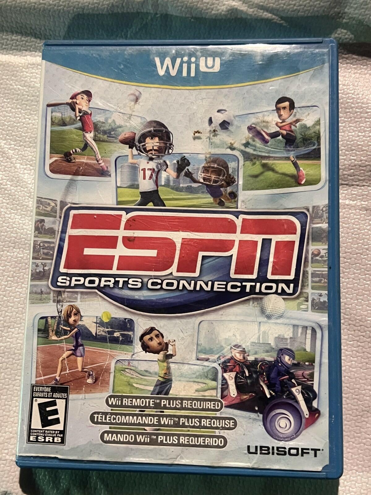 ESPN Sports Connection (Nintendo Wii U, 2012) CIB COMPLETE