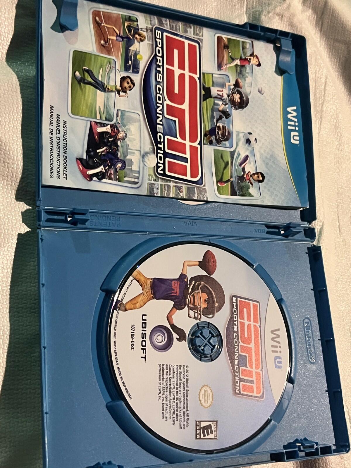ESPN Sports Connection (Nintendo Wii U, 2012) CIB COMPLETE