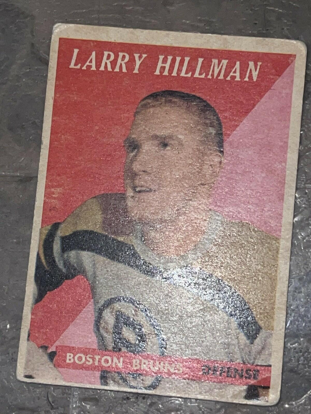 1958-59 Topps Larry Hillman Boston Bruins #25 Hockey Card
