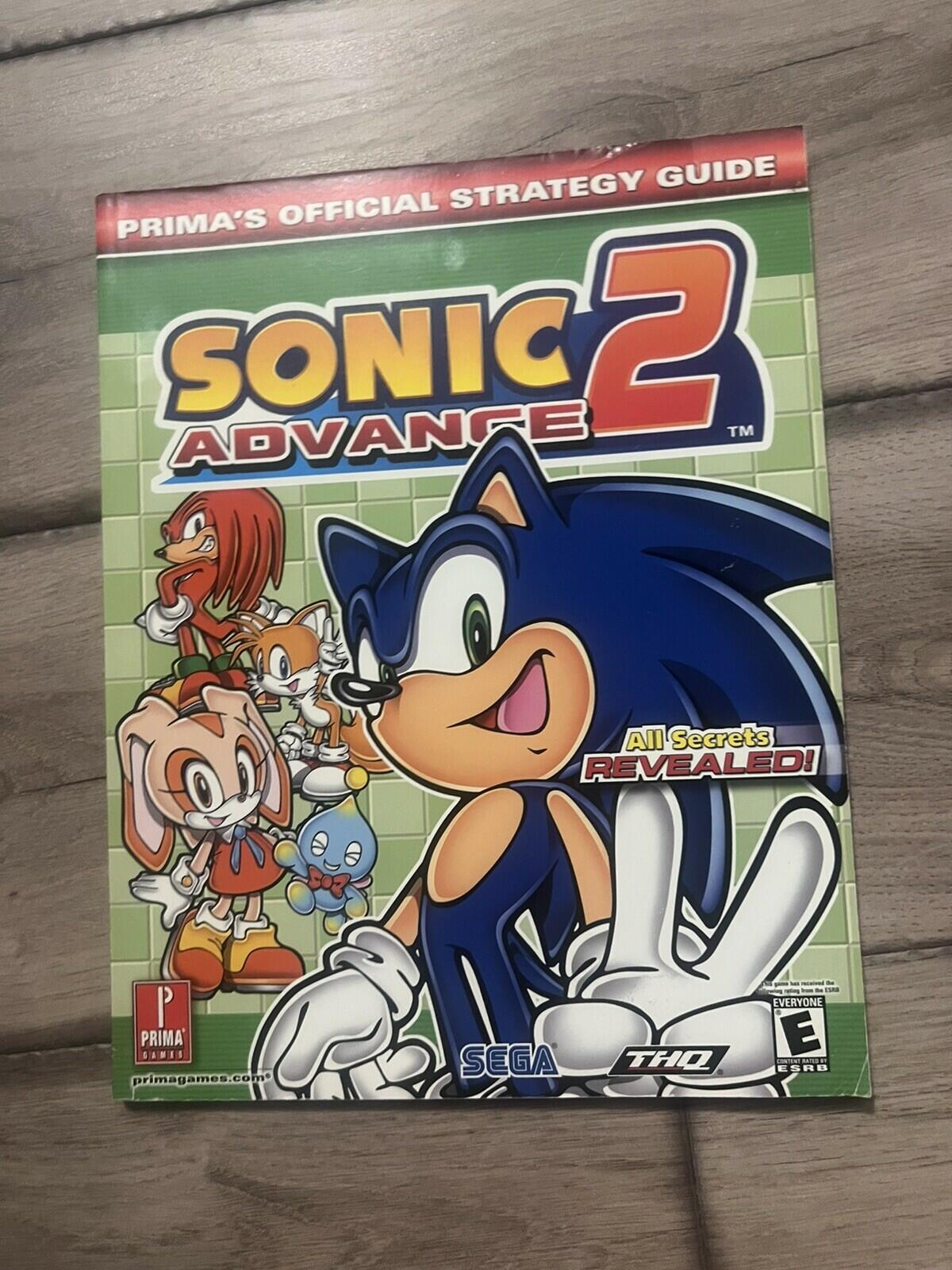 Sonic Advance 2 Prima Official Strategy Guide GBA Game Boy Advance 2003