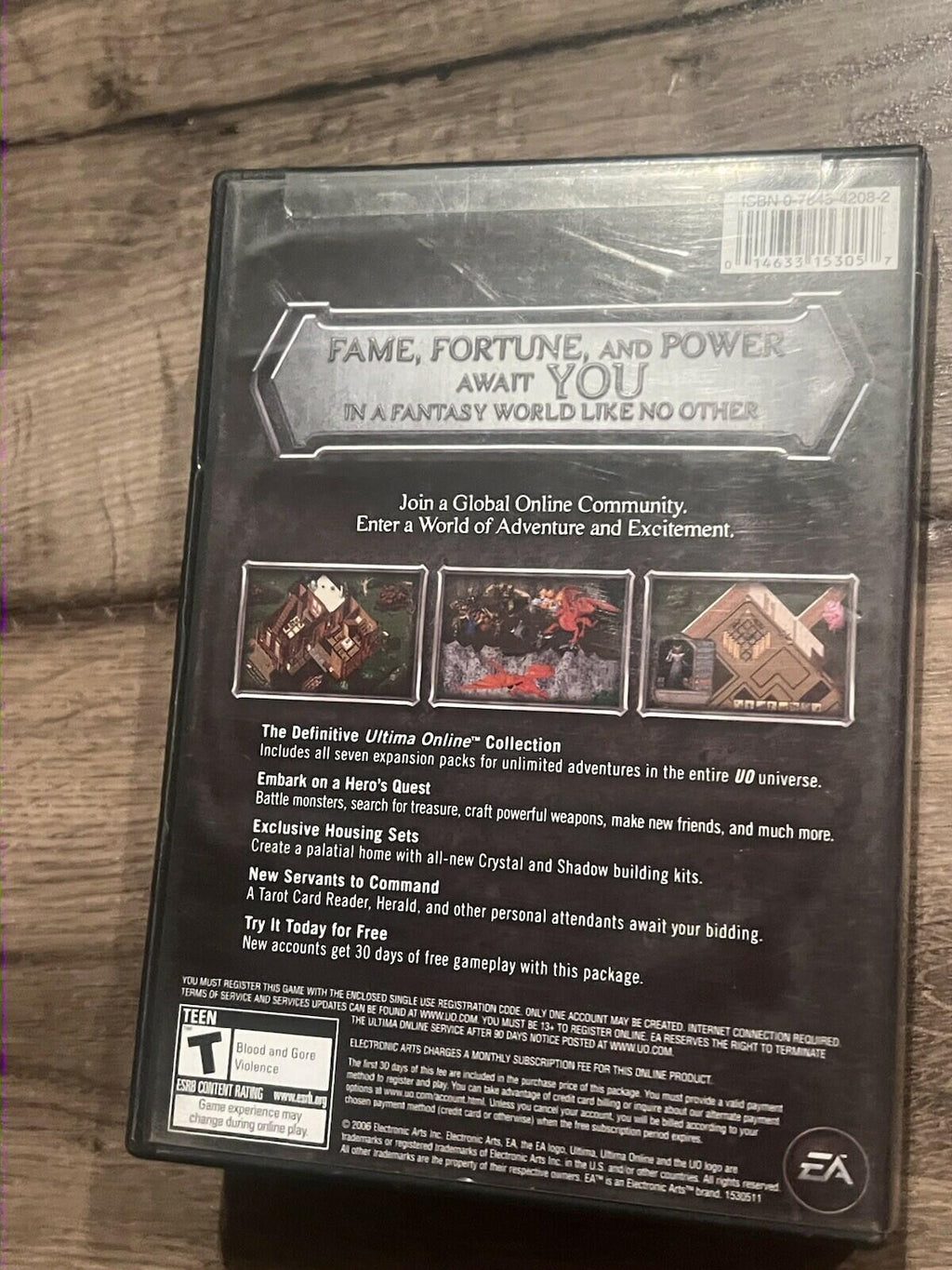 Ultima Online 9th Anniversary Collection PC CD Online Game Complete CIB 2006