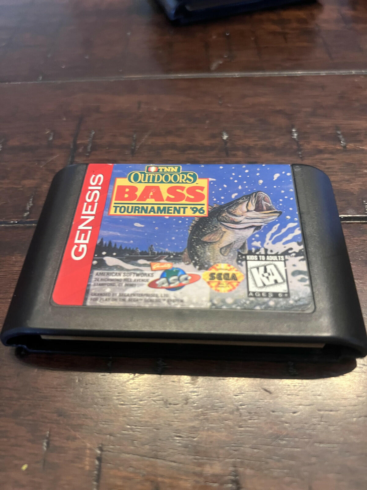 TNN Outdoors Bass Tournament '96 (Sega Genesis, 1996) CART ONLY