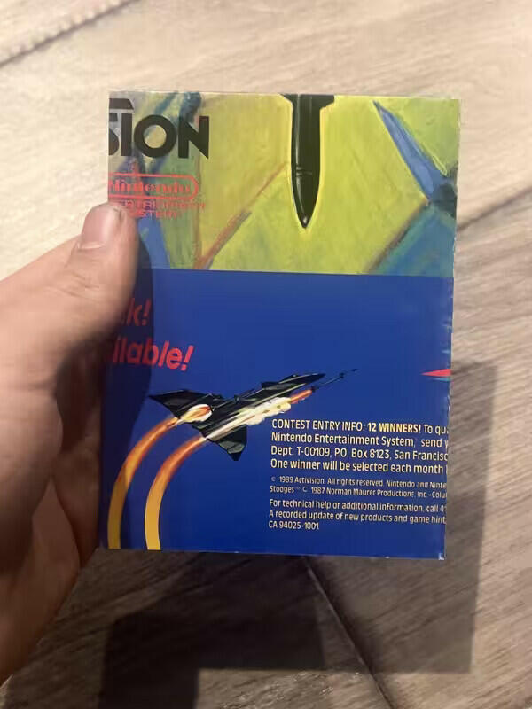 Vintage 1989 Nintendo Nes Stealth ATF Poster Only Promo