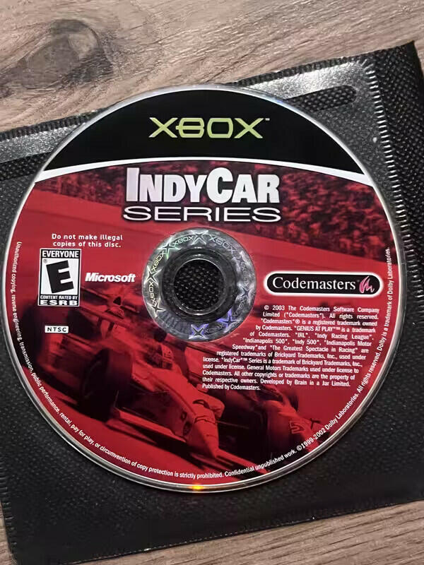 IndyCar Series (Microsoft Xbox, 2003) DISC ONLY