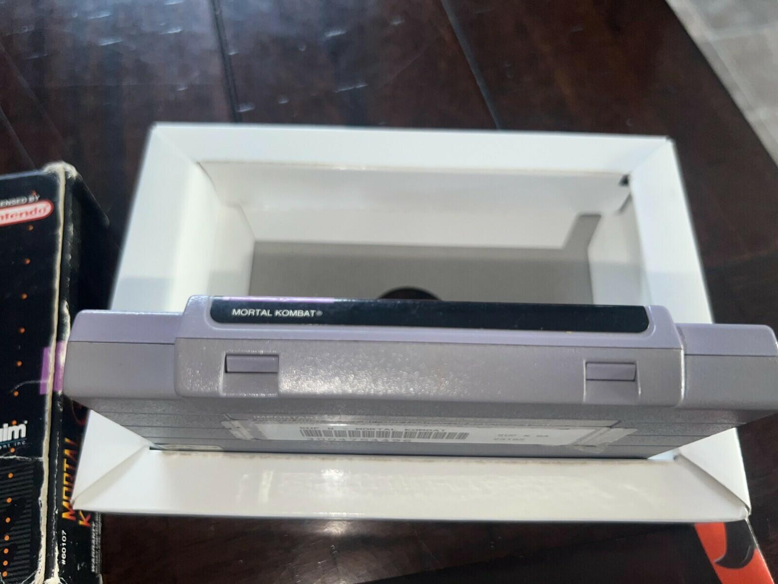 Mortal Kombat 1 (Super Nintendo Entertainment System, 1993) CIB NO MANUAL