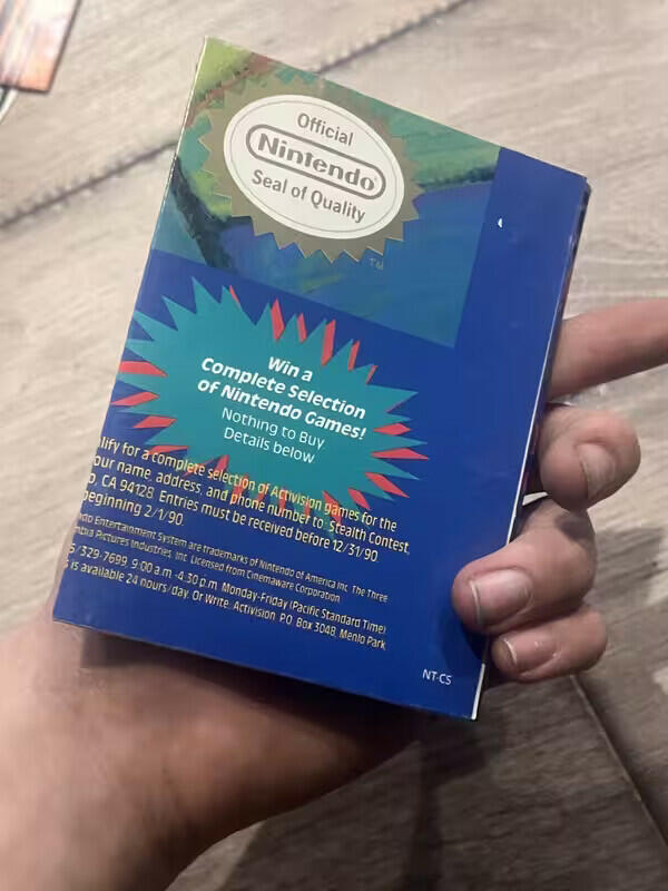 Vintage 1989 Nintendo Nes Stealth ATF Poster Only Promo