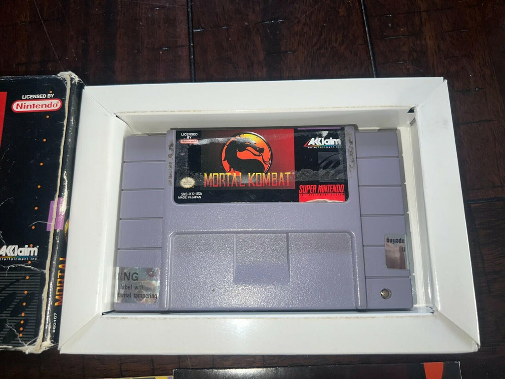 Mortal Kombat 1 (Super Nintendo Entertainment System, 1993) CIB NO MANUAL