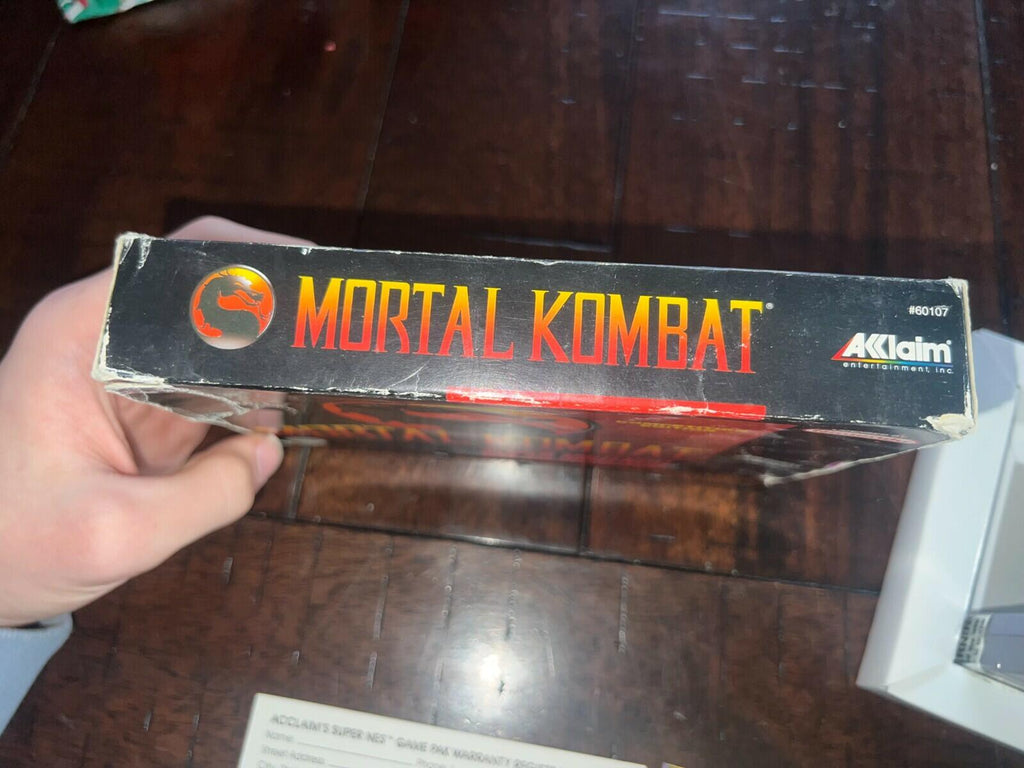 Mortal Kombat 1 (Super Nintendo Entertainment System, 1993) CIB NO MANUAL