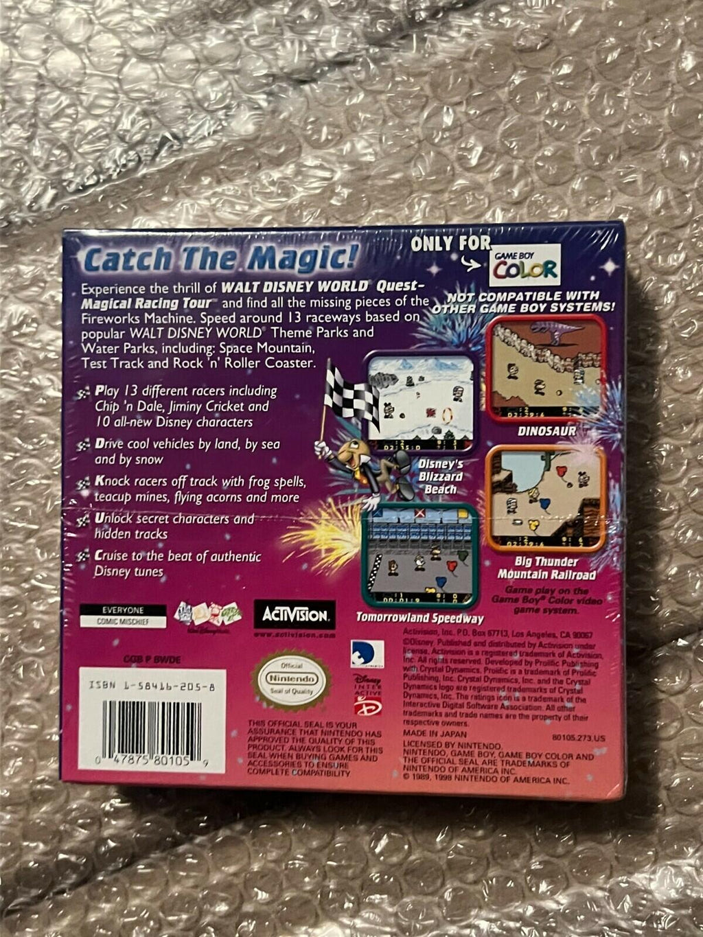 Walt Disney World Quest: Magical Racing Tour (Game Boy Color, 2000) NEW SEALED