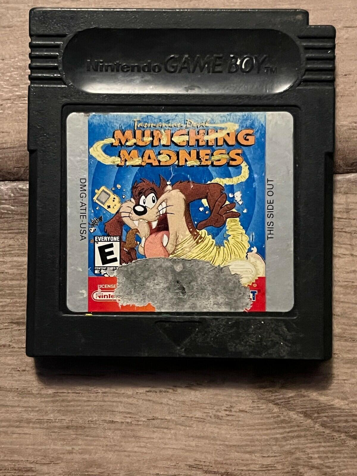 Tasmanian Devil: Munching Madness (Nintendo Game Boy Color, 1999) CART ONLY